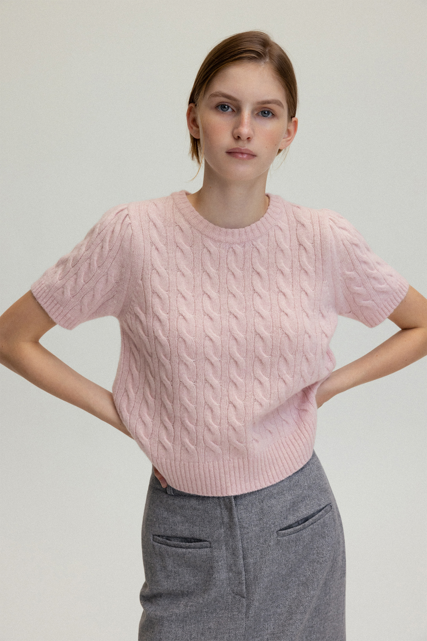 Bella half sleeve knit (pink)